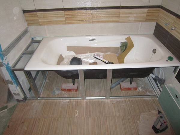 Установка гидромассажной ванны (джакузи)