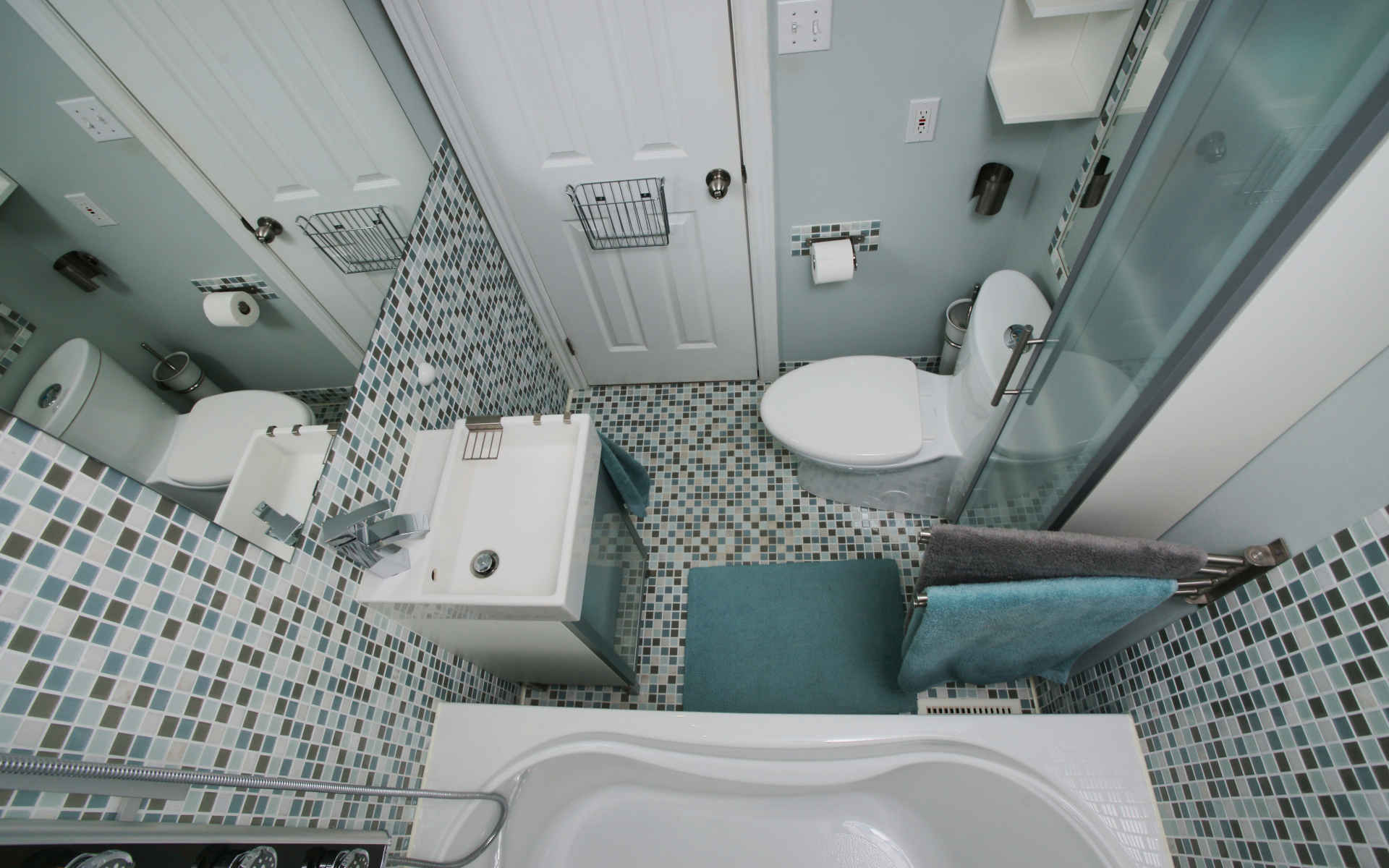 Дизайн маленькой ванной комнаты площадью 3 кв.м. (60 фото)
